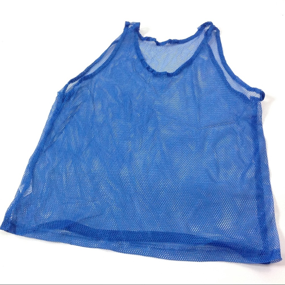 New Mesh Tank Top One Size Blue